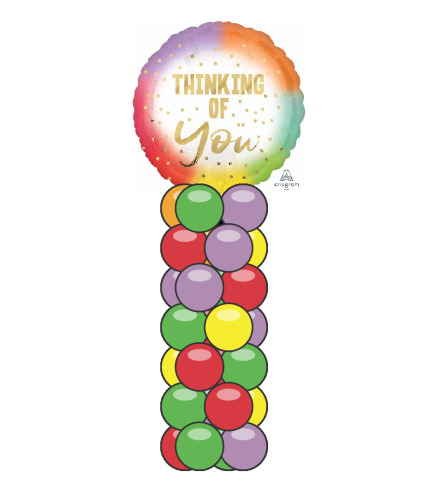 Ombre Thinking Of You Mini Balloon Column