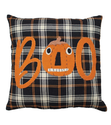 Primitive Fall Plaid Black Pillow. An arrangement by Appleblossoms.