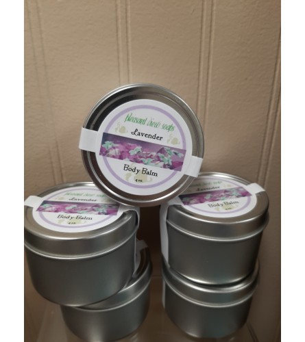 Pleasant View Soaps: Lavender Body Balm 4 oz. Tin