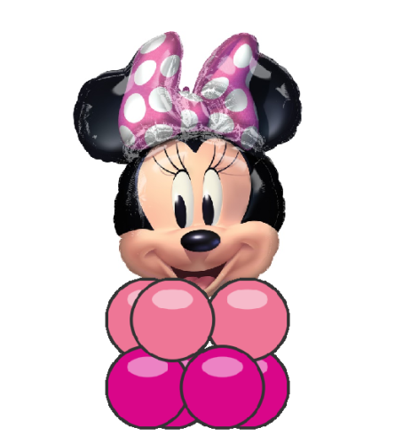 Minnie Mouse Balloon Super Table Topper. An arrangement by Balloon Bouquets Plus.