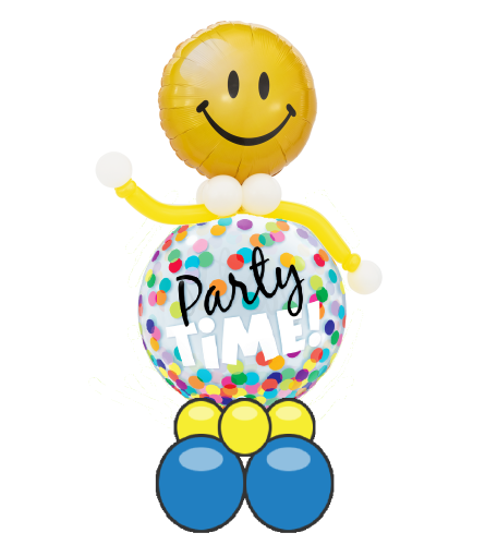 Party Time Smiley Balloon Stand Up