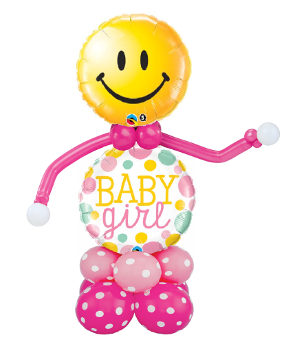 Baby Girl Junior Stand Up Balloon