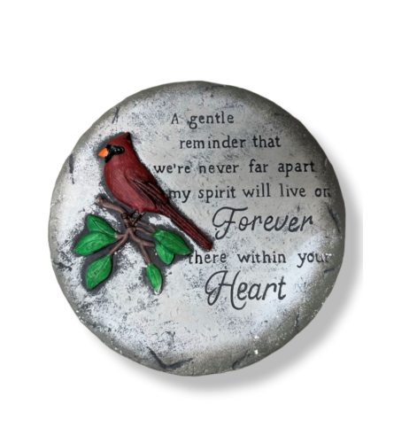 Cardinal Garden Stone - Gentle Reminder