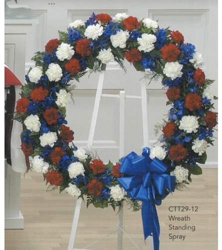 Red White & Blue Wreath(Ctt29-12)