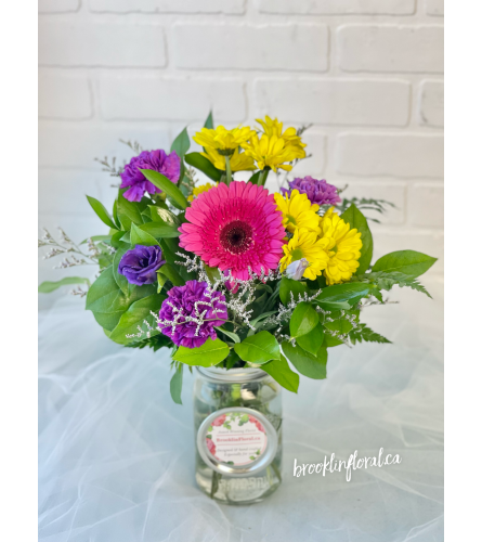 Bright & Vibrant Mason Jar