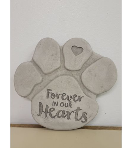 "Forever" Stone Pawprint