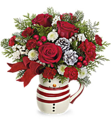 SWEET FROSTY - Deluxe. An arrangement by Nicol Florist.