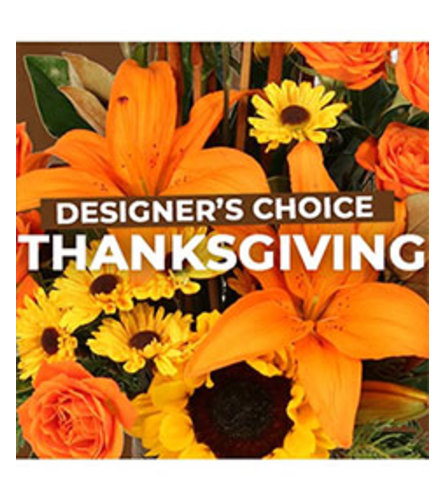 Designer Choice Thanksgiving. An arrangement by Floral Fantasy.