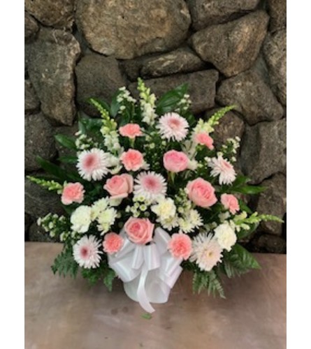 Basket Tribute -- Pink and White