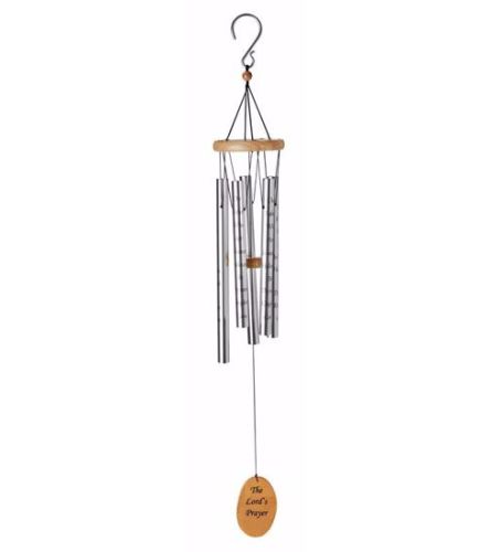 Lord's Prayer Silver Wind Chime