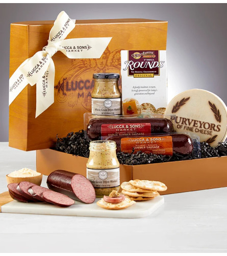 Lucca & Sons Meat & Cheese Gift Box 2022
