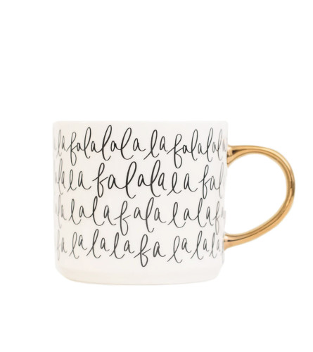 Fa La La La Mug. An arrangement by Amazing Flowers.
