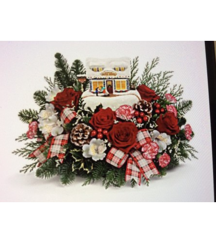 Thomas Kinkade’s sweet shop - Deluxe. An arrangement by Kitchener Ontario Florist.