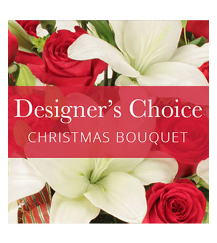 Florist Choice HANDTIED BOUQUET for Christmas. An arrangement by Nicol Florist.
