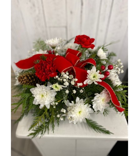 Celebrations Centrepiece (RR). An arrangement by Red Rose Incredible Florist.