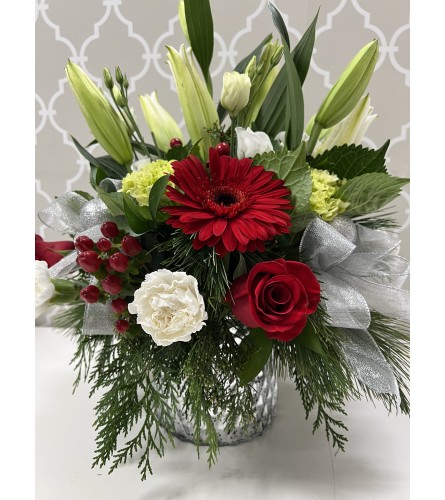 Silver Mist Holiday Bouquet