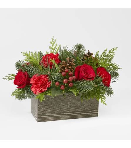 Christmas box of joy - Deluxe. An arrangement by Flower Buds Florist PEI.