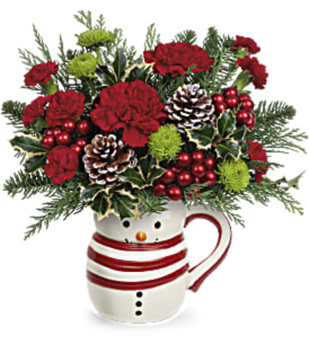 Teleflora's Sweet Snowman Bouquet