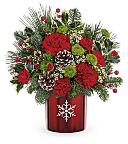 Teleflora Shimmering Snowflake