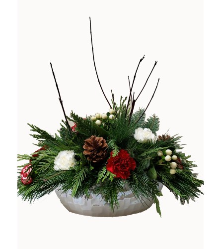 Dreams of a White Christmas - Deluxe. An arrangement by Flowers Plus.