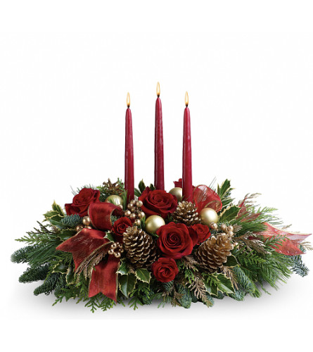 Christmas Candlelight Centerpiece