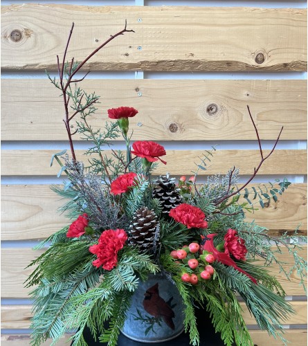 Flower Trends Country Cardinal. An arrangement by Flower Trends Florists.