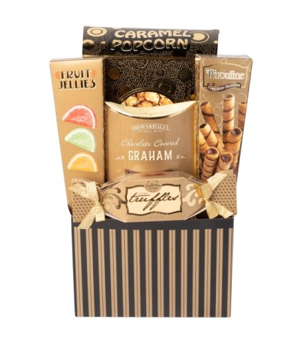 Golden Decadence Gift Basket