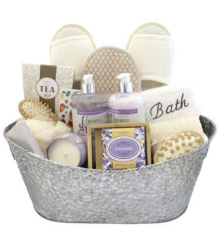 Relaxing Retreat Basket by Saksco