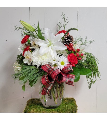 Glad Tidings Christmas Arrangement. An arrangement by Thompson's Full Bloom.