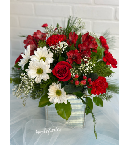 Glistening Treasure - Deluxe. An arrangement by Brooklin Floral and Garden Shoppe Inc..