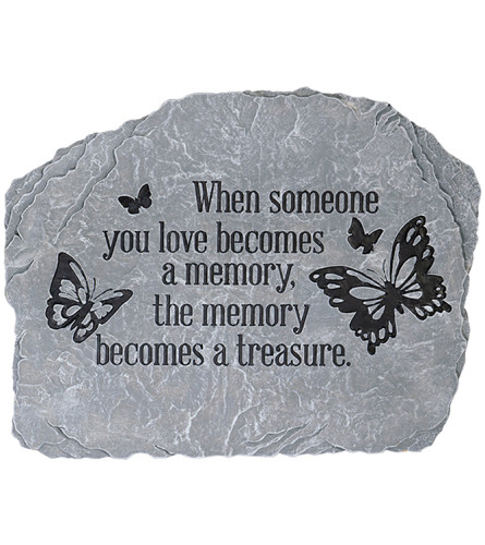 Butterfly Memory Garden Stone