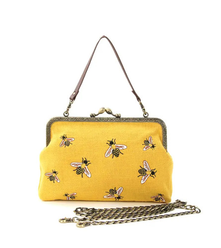 Bees Kisslock Bag