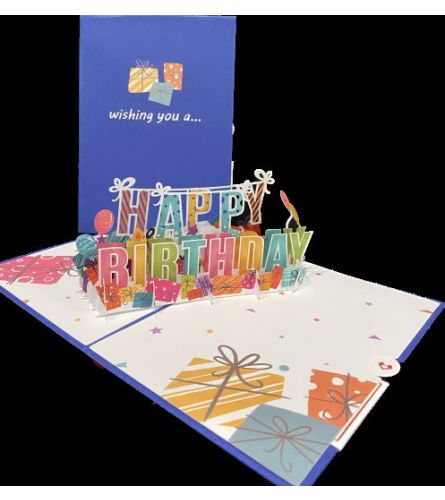 Love Pop Greeting Card  Happy Birthday