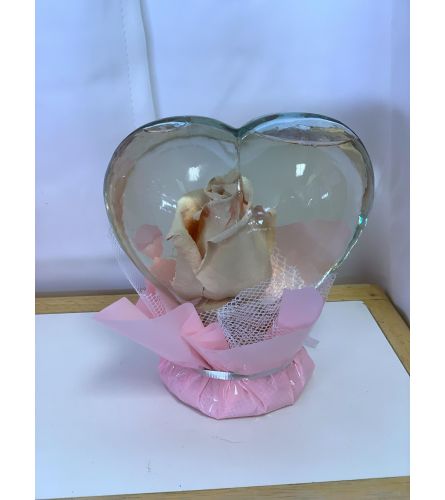 ROSE GLOBE - (light pink rose)