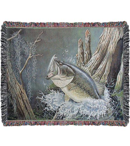 Fishing Tapestry Throw