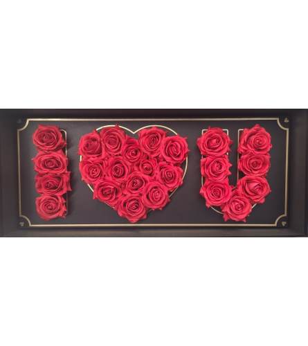 Deep LOVE Rose box by Rosemantico Flowers