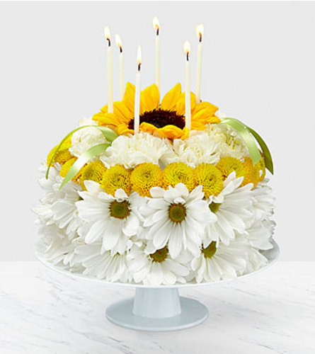 Birthday Smiles Flower Cake