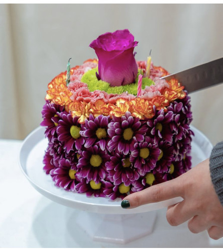 Birthday Wishes Flower Cake® Cheerful Cascade™