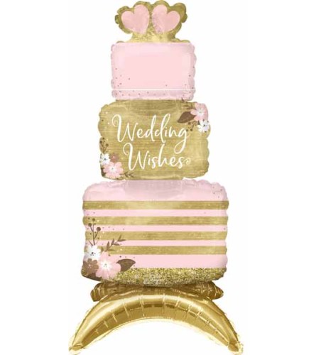 Wedding Wishes Air Filled Balloon Cake