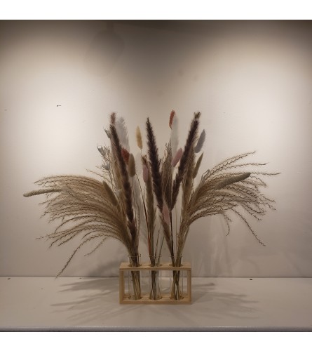 Dry Floral Arrangement - Sepia
