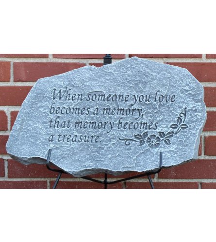 "When Someone You Love Becomes a Memory" Memorial Plaque