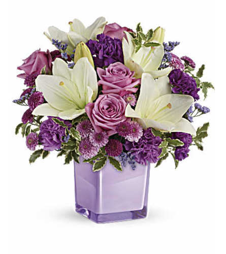 Pleasing Purple Bouquet Tel