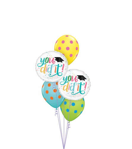 You Did It Grad Classic Balloon Bouquet