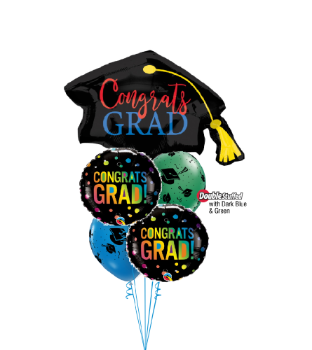 Colourful Congrats Grad Cheerful Balloon Bouquet