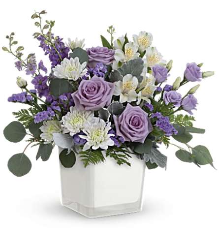 The Teleflora Honey Lavender Blooms Bouquet