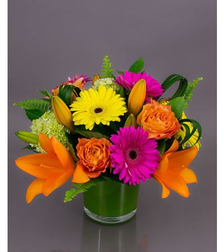 brigth and colorful arrangement