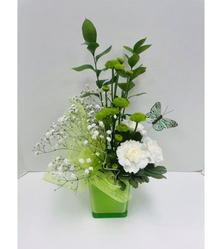 Colour Splash Flower Arrangement - Green