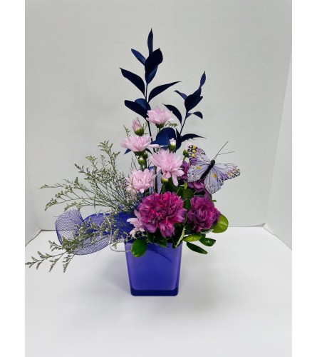 Colour Splash Flower Arrangement - Lilac