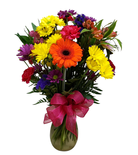 In the Cooler Today. An arrangement by Flowers Plus.