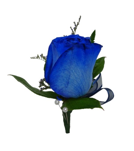 Blue rose Bouonniere